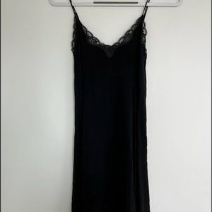 Aritzia Wilfred Black Lace Detail Dress, Black Size XS